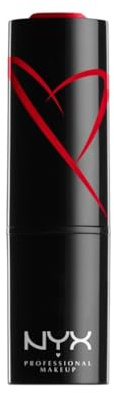 NYX Professional Makeup Lippenstift mit Satin-Finish und ultra-gesättigter Farbe, Shout Loud Satin Lipstick, The Best (Rot)