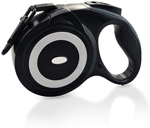 CRMY 5M / 8M Einziehbare Nylon Automatisch Ausziehbare Große Hundeleine, Aktive Hunde bis 40-50 kg, Roll-Leine Haustier, Outdoor-Hundetrainingsleine (Color : Black, Size : 8M)