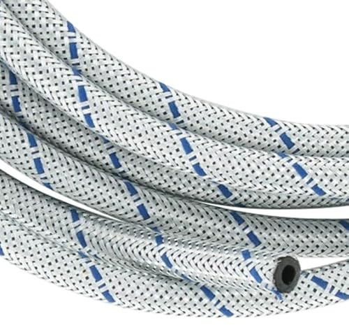 cyclingcolors tubo gasolina 6mm x 10mm goma caucho con acero flexible Trenzado manguera de combustible coche moto cortacésped (longitud 1m)