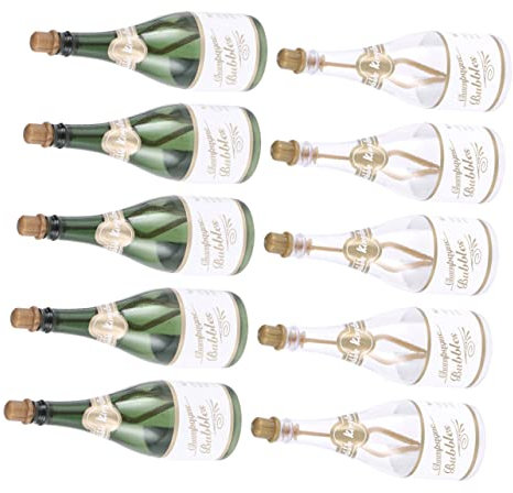 DRESSOOS Seifenblasenstab-Flaschen 10 Leere Seifenblasenstäbe Nachfüllbare Flasche Hochzeitsgeschenke Partyzubehör Für Jungen Und Mädchen Seifenblasen-Set