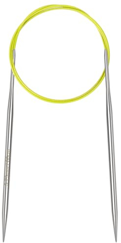 Aeelike 3.75mm Circular Knitting Needles 80cm, 3.75mm Stainless Steel Round Knitting Needles for Beginners, 32 inch Long Metal Fixed Circular Needles for Knitting Socks, Hat, Sweater, Scarf, Blanket