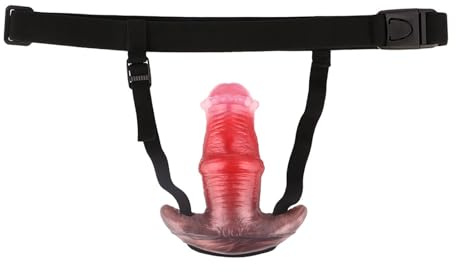 AMAZBEE Consolador de Silicona con Correa y Arnés Ajustable Plug Anal con Base en T para Parejas 5 Tamaños Juguete de Dilatación Anal para Hombres Mujeres (S)