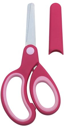 Tijeras para zurdos con mango cómodo para entrenamiento zurdo para niños, estudiantes y familias, herramienta de corte para zurdos