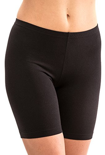 HERMKO 5780 Damen Longpant aus Baumwolle/Elastan Schlüpfer, Farbe:schwarz, Größe:36/38 (S)