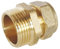 SOMATHERM FOR YOU, Raccord à compression laiton TC 16 - Mâle 15/21 pour tube cuivre Ø16, idéal pour plomberie, réseaux d'eau sanitaire et chauffage, étanchéité filet ou joint