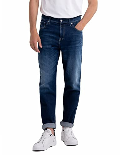 REPLAY Pantalones vaqueros Sandot para hombre, 007 azul oscuro, 3330, 007 Dark Blue, 33W x 30L