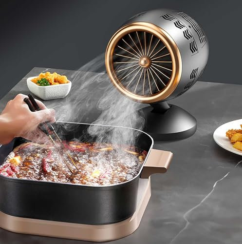 Hotte Aspirante Portable, Avec Support De RéGlage Pivotant à 360° Aspiration Puissante Hotte Aspirante Mobile Fonctionnement à Faible Bruit, Pour La Maison, La Cuisine
