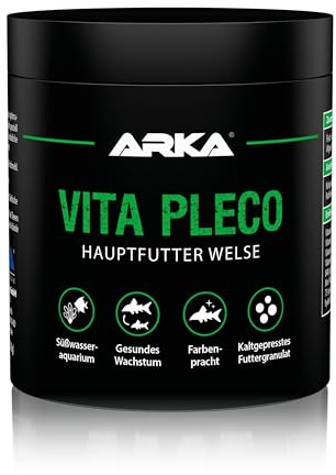 ARKA Vita Pleco - 1,8 kg - Nourriture Premium Soft en granulés pour silures. Favorise la diversité des Couleurs et la Croissance dans Les Aquariums d'eau Douce, pressé à Froid.