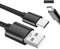 USB A to C type fast charging cable for Samsung huawei c type devices. 1m black