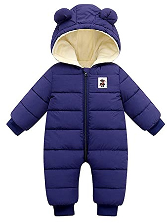tutina ciniglia neonato 0-3 mesi maschio,Tutine Neonato 0 3 Mesi Tutina Per Bambini Invernali Ragazze Ragazzi Impermeabile Antivento Pagliaccetto Spessa Piumino Cotone Invernale Da Neonato 0-2 Anni