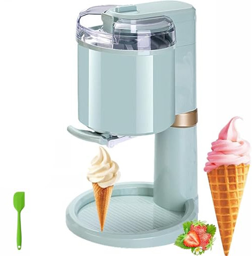 Sorbetière Italienne, Yaourt Aux Fruits, Sorbetière Italienne, Facile à Nettoyer, pour La Préparation De Glaces Italiennes, d'Ingrédients, De Milkshakes, De Sorbets Et De Smoothies,A