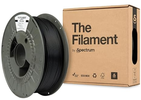 The Filament - Filament PLA Lite 1.75mm, BLACK, 1kg Spule, 3D Drucker Druckmaterialien, 3D Printer Printing Materials