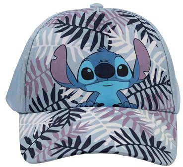 Disney Lilo & Stitch keps för flickor – tropisk barnkeps, baseballkeps, justerbar blå