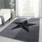 Carpettex Teppich Wohnzimmer Kurzflor 80 x 300 cm Läufer Flur Teppich Grau Modern Sterne-Design -Teppich Schlafzimmer Flauschig Extra Weich Waschbar Küchenteppich Teppich Esszimmer Wohnzimmerteppich