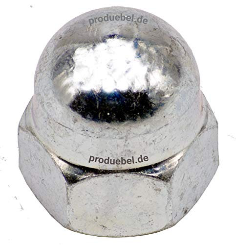 DIN 1587 Sechskant-Hutmutter Stahl verzinkt M10 * 100 Stück