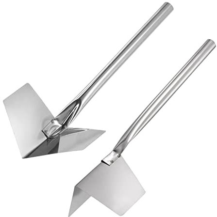 sourcing map Interior y Esquina Paletas 3.5 Pulgadas Inoxidable Acero Yeso Paneles Esquina Cuchillo