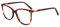 Retro Damen Brille Übergroße Mode Klassische Groß Klare Linse Brillen Vintage Fake Gläser Brillenfassung Rot