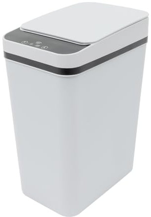 HPDTZ Pattumiera automatica, pattumiera intelligente, sensore di movimento, per cucina e ufficio, capacità 12 l (grigio)