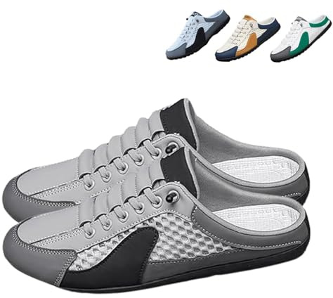 ZIHAOFC Baskets Dos Nu pour Homme, Chaussures à Enfiler en Maille Respirante, Chaussures de Sport décontractées Confortables pour la Salle de Sport, la Course à Pied, Les Voyages
