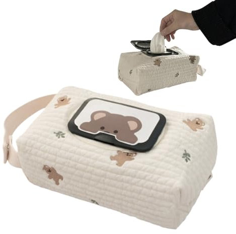 Baby Wipes Travel Case | Baby Wet Wipe Pouch Dispenser | Reusable Baby Strollers Wet Wipes Organisers Bag | Refillable Travel Wet Wipe Pouch Holders for Baby and Adults