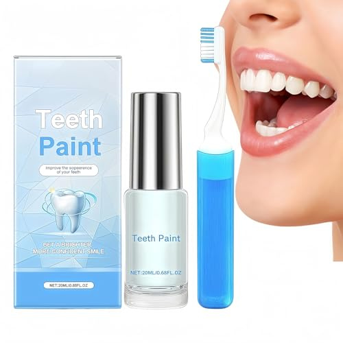 Whitening Tooth Paint,Teeth Whitening Paint for Instant Results,White Essence Tooth Paint,Tooth Polish Uptight White,Yellowing,Brighting & Polish Teeth in Minutes,Too/th Whiten/ing