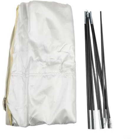 Gdfnmogo Tienda de campaña de almacenamiento al aire libre con 9 estantes, gabinete de camping de tela Oxford para zapatos y equipo, marco ligero de fibra de vidrio para (blanco)