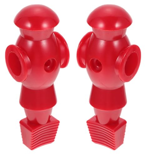 Anneome Figuras de Futbolín Rojo para Mesa de Juego, 2 Piezas de Repuesto Duraderas para Entretenimiento Familiar