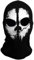 TRIXES Geisterbalaclava - Sturmmaske für Männer - Vollmaske Schal für Gesicht und Hals - Skimasken für Kostüme - Cosplay - Horrormaske - Ski Snowboard Airsoft Motorrad Paintball etc. - Farbe Schwarz