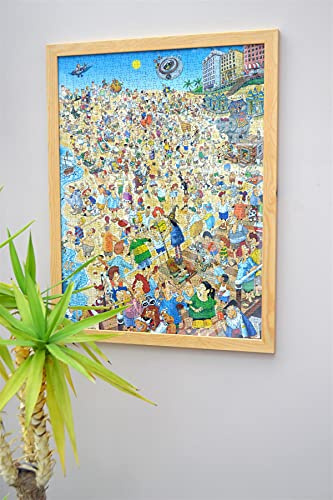 Wooden Frame for 1000 Piece Millboard Jigsaw Puzzle - Light Wood