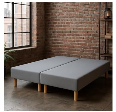 by sommiflex SOMMIER TAPISSIER Gris 90x200x2 cm (180x200) | Fabrication FRANÇ