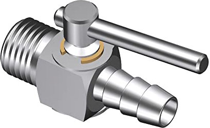 KHANJAN- 1/4 Male Thread Hose Nozzle Valve -1/2 Dv Coupling Pipe Fitting Useful in every Domestic and industrial all water purifier aqua guard with other water system (8mm, 5)