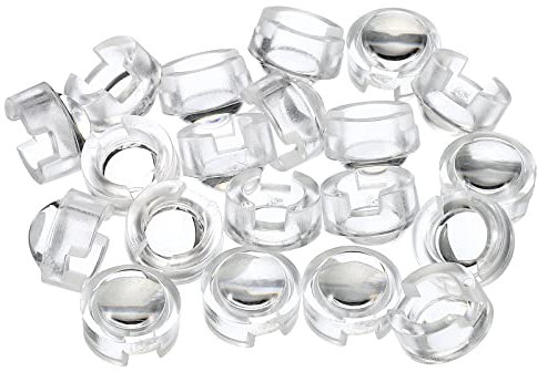 PATIKIL 13mm LED Konvexe Linse 20 Pack 45° Strahlwinkel Acryl LED Optisch Konvexe Verflüssiger Objektiv für 1W 3W LED Lampe Perlen Infrarot Kamera Durchsichtig