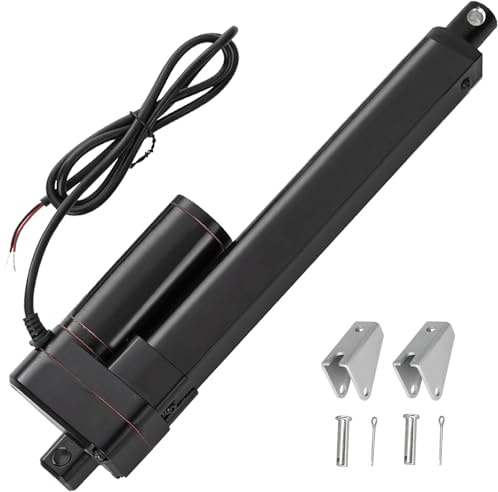  Jvnvlki linjärt ställdon 12 V, 2 000 N, 150 mm lyftlängd IP65, vattentät, 8 mm/s linjär aktuator, linjär motor med monteringshandtag, för dörröppnare, soluppsamlare, elektrisk lyftsystem