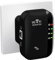 2025 Newest WiFi Booster, WiFi Extender, WiFi Repeater, Covers Up to 3650 Sq.ft and 45 Devices, Internet Booster - with Ethernet Port, Quick Setup, Home Wireless Signal Booster, UK plug (Black)