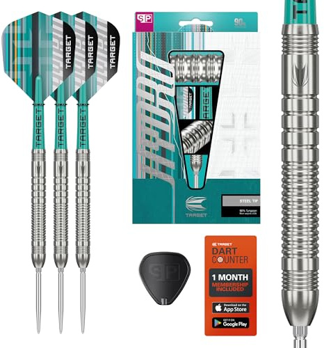 Target Darts Hydro Steel Tip Dart Set, 22G (Barrel 03) | 90% Tungsten Darts, Silver Swiss Point Tips, Pro Grip Tag Shafts & Pro Ultra No.6 Flights, SP Tool Included | Professional Dart Sets