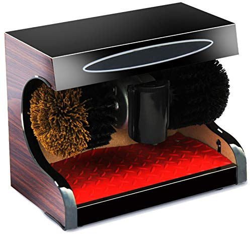 PVGYUJFD Máquinas limpiabotas. Inducción automática Limpieza Completa de Zapatos Hogar Adecuado for Lugares públicos, Locales(Black)
