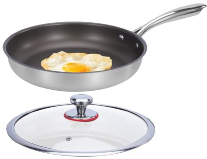 Pentole in Titanio per Cucinare,Forniture Cucina Antiaderenti per Casa - Padella Per Bistecche Resistente Al Calore | Per Cuochi Domestici Principianti Proprietari di Casa Preparazione Pasti Uova Carn