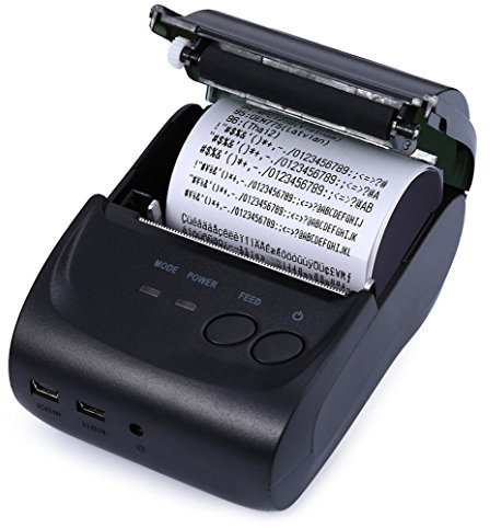 ENJOY-UNIQUE Mini-Thermodrucker bondrucker für iOS, Android, Windows, USB, POS, Bluetooth 4.0, 58 mm