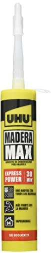 UHU Madera Max Express- Adhesivo de Construcción para madera,380g