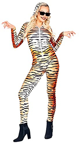 Widmann 2022 maskeradkostym tiger (overall), damer, brunvit, L/XL