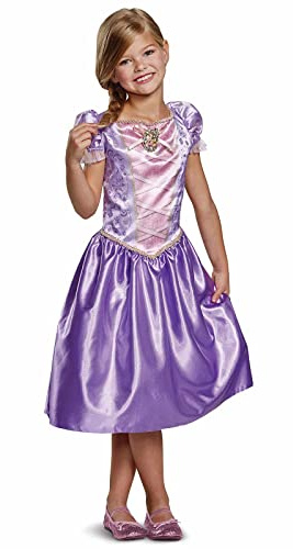Disguise Disney Offizielles Classic Rapunzel Kostüm Kinder Prinzessin Kleid Mädchen Faschingskostüme Kinder XS