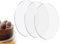 KAPSING Pack de 3 tablas acrílicas para tartas de 12 cm, platos redondos para tartas, para presentar y transportar tartas y tartas (diámetro 12 cm)