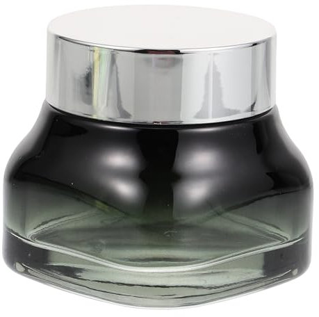 Angoily Gradient Bottle Glass Cosmetic Jar Lid for Travel Toiletries and Portable Cosmetic Storage