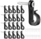 Jeffdad 20 Pcs Screw in Hooks for Outdoor String Lights, Q-Hanger Screw Hooks for Light Wire Led Light Clips, Patio Wall Hooks Hanging Light for New Year Holiday Party