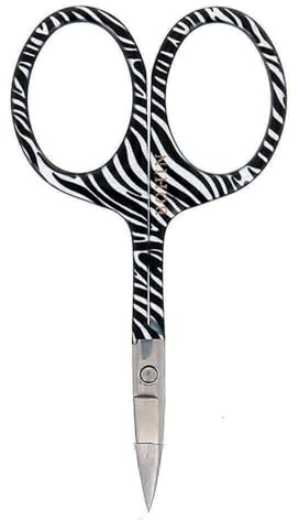 BOHIN France - BOHIN France Safari Recopilación Inoxidable Acero (9cm) Cebra Imprimir Elegante Bordado Cortar con Tijeras - 1 Pedazo