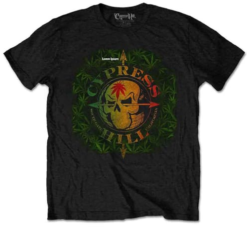 Cypress Hill South Gate Logo & Leaves T Shirt S