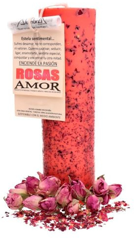 LAMARE Cerino Esotérico Rose – Passione - Attrazione dell'Passione - Cerino Esoterica Ritual per Attrarre Passione - Cerino dell'Passione - Cerino Artigianali con Stoppa 100% Cotone Naturale