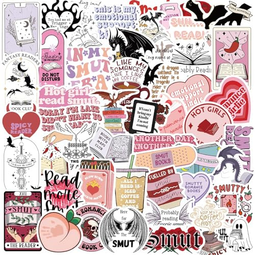 NiceNaiils 52 st estetiska boksklistermärken, vattentäta, laptop-klistermärken, journal, Kindle, resväska, MacBook, motorcykel, hjälm, scrapbooking, rosa, kawaii läsdekaler för flickor