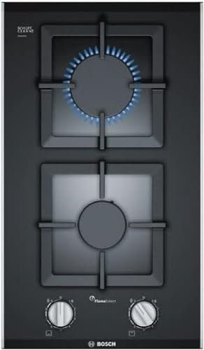 Bosch PSB3A6B20 - plaque de cuisson à gaz - Série 6 - 2 foyers - 60 cm - Verre Trempé - Noir
