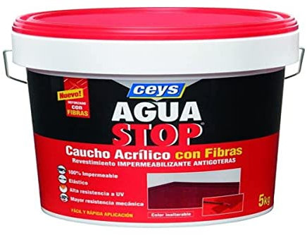 AGUASTOP CAUCHO FIBRAS NEGRO 5KG